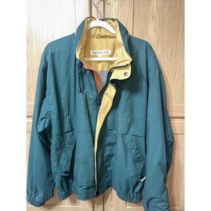 Vintage London Fog Men's Casual Green Full Zip Long Sleeve Jacket Size Large L